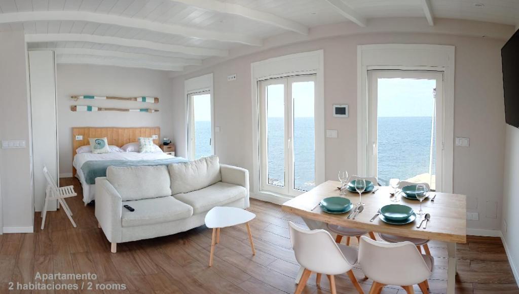 Vila Marina. Casa Marinera Con Terraza Sobre El Mar En Caion Cayón Exteriér fotografie